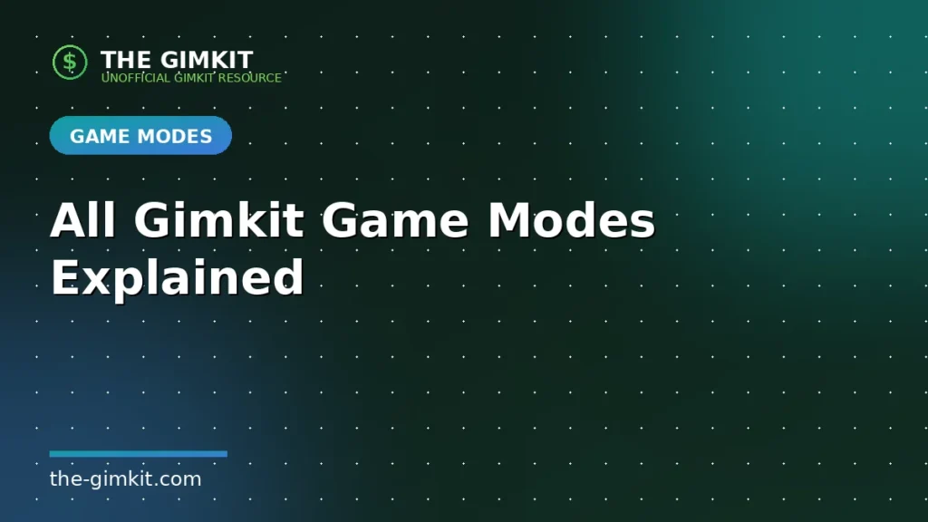 Gimkit Game Modes - The Gimkit