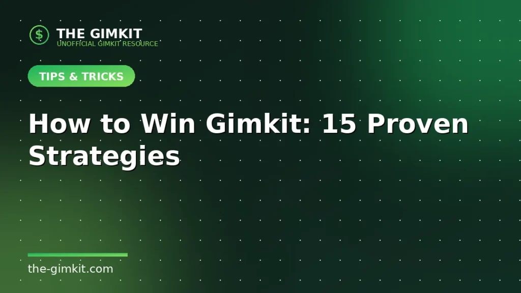 How To Win Gimkit - The Gimkit